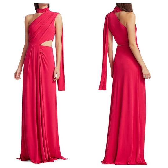 Long Maxi Dress Gown Size 4 Magenta 